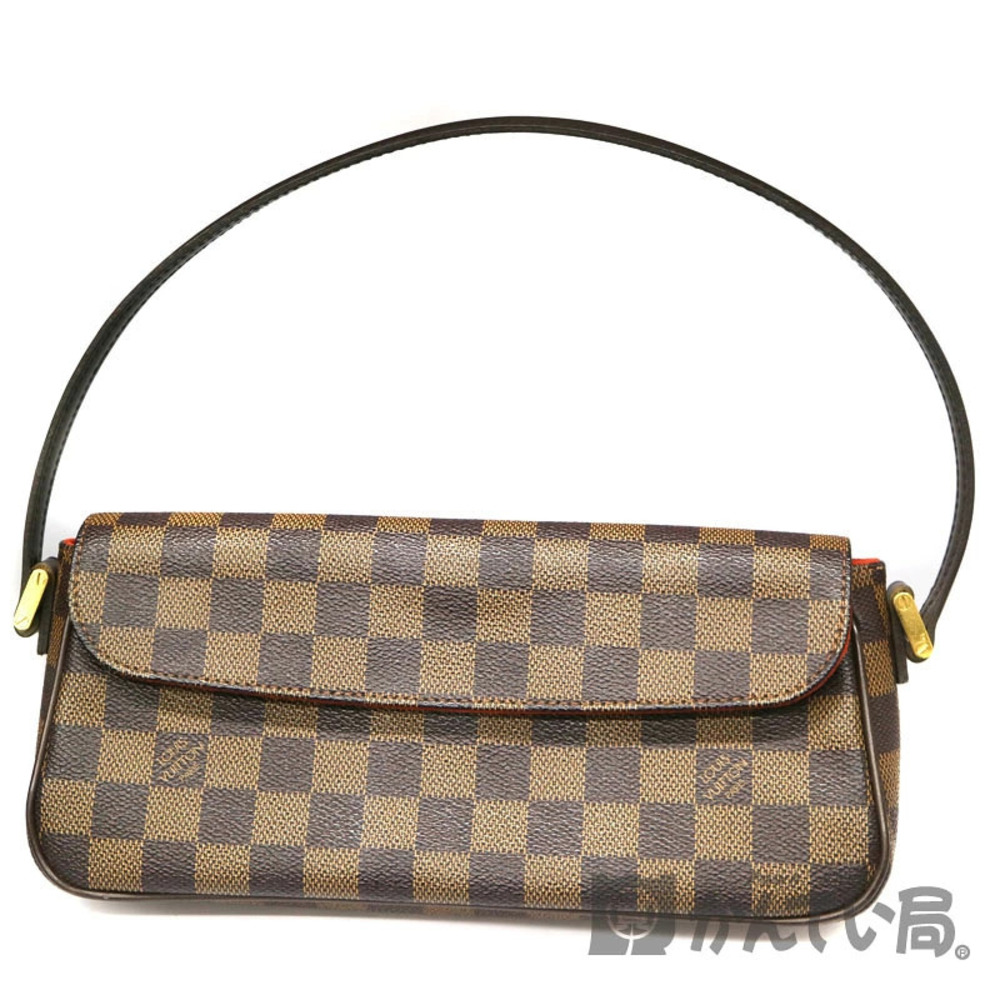 LOUIS VUITTON Recoleta Bag Damier Canvas Ebene Brown LV